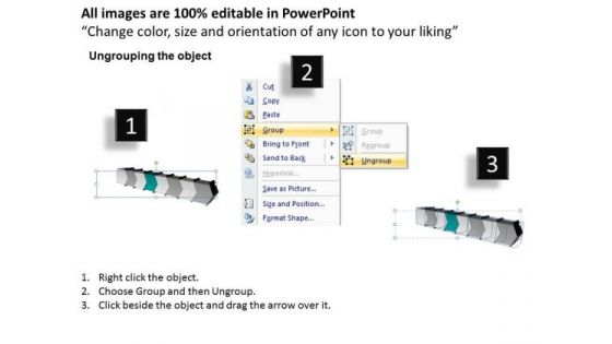3d Arrow Process 8 Stages Flow Chart Free PowerPoint Templates