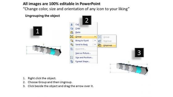 3d Arrow Process 8 Stages Ppt Flow Chart Free PowerPoint Templates
