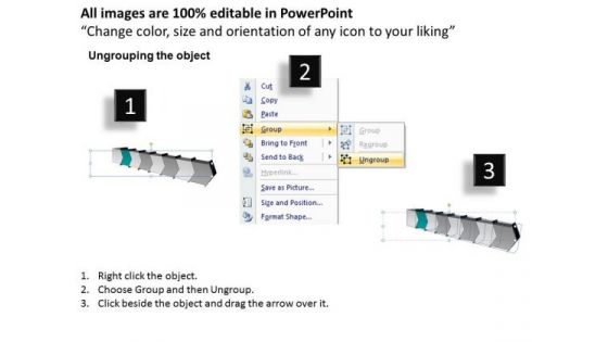 3d Arrow Process 8 Stages Ppt Production Flow Chart PowerPoint Slides