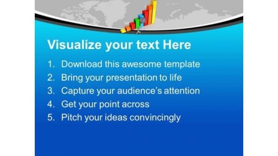 3d Bar Graph For Business Growth PowerPoint Templates Ppt Backgrounds For Slides 0413