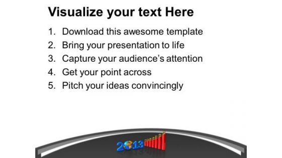 3d Bar Graph Leading Success 2013 PowerPoint Templates Ppt Backgrounds For Slides 1212