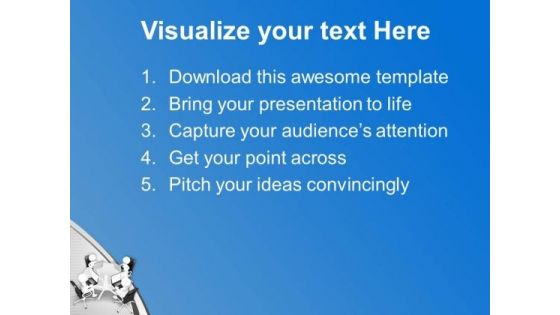 3d Business People Working On Laptop PowerPoint Templates Ppt Backgrounds For Slides 0213