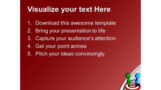 3d Business Persons Handshake On Target PowerPoint Templates Ppt Backgrounds For Slides 0213