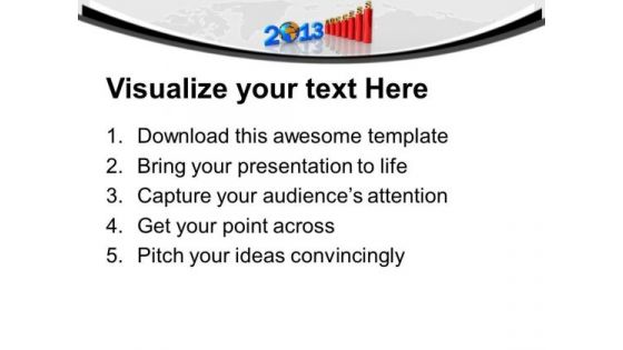 3d Business Success Bar Graph 2013 PowerPoint Templates Ppt Backgrounds For Slides 1212