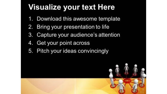 3d Business Team Network PowerPoint Templates Ppt Backgrounds For Slides 0813