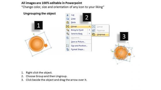 3d Chain Sequence Diagram Illustrating 4 Steps Make Flowchart PowerPoint Templates