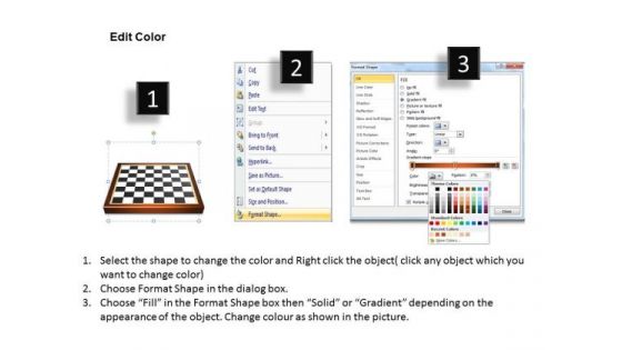 3d Chess Board PowerPoint Presentation Template
