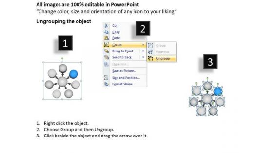 3d Circular Design Of Seven Stages In Flow Ppt Spoke Process PowerPoint Templates