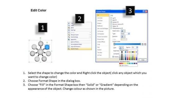 3d Circular Design Of Seven Stages In Flow Ppt Spoke Process PowerPoint Templates