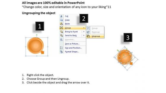 3d Circular Flow Organizing Procedure Daycare Business Plan Template PowerPoint Slides