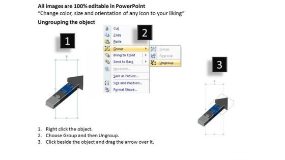 3d Complicating Arrows Stages Description Ppt Subway Business Plan PowerPoint Templates