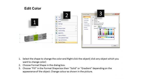 3d Consecutive Flow Process 5 Concepts Create Chart PowerPoint Slides