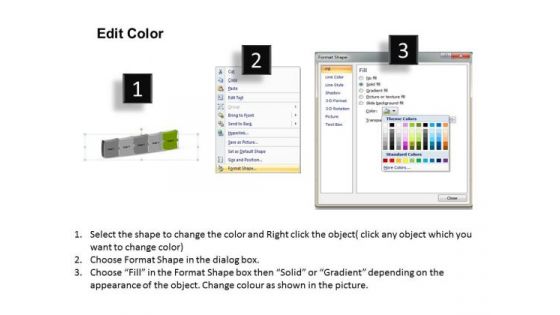 3d Consecutive Flow Process 5 Concepts What Is Charts PowerPoint Slides