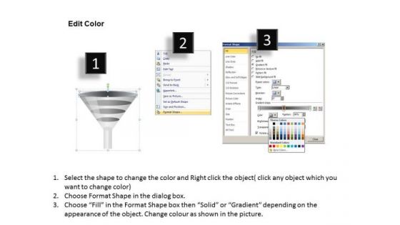 3d Conversion Funnels Shapes PowerPoint Templates Ppt Slides