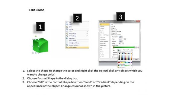 3d Cube Built In PowerPoint