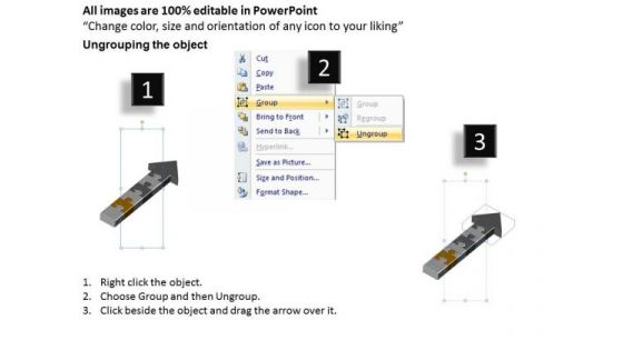 3d Custom Flow Puzzles 5 Stages Diagram Business Continuity Plan Software PowerPoint Slides