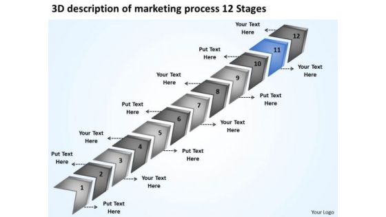 3d Description Of Marketing Process 12 Stages Free Business Plan Template PowerPoint Slides 3d Description Of Marketing Process 12 Stages Free Business Plan Template PowerPoint Slides