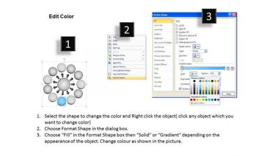 3d Diverging 11 Stages Of Single Process Business Arrows Network Software PowerPoint Slides