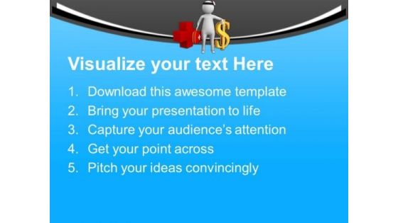 3d Doctor With Doller Sign PowerPoint Templates Ppt Backgrounds For Slides 0713