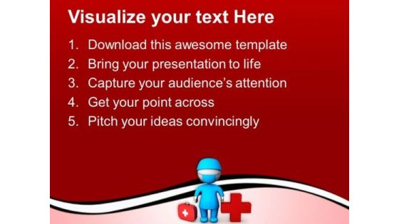 3d Doctor With Medical Symbol PowerPoint Templates Ppt Backgrounds For Slides 0713