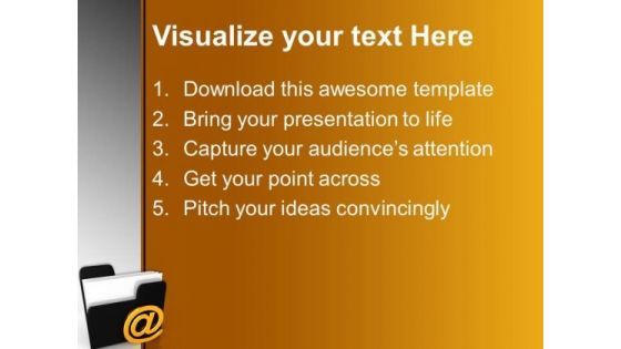 3d Email Folder Internet PowerPoint Templates And PowerPoint Themes 0712