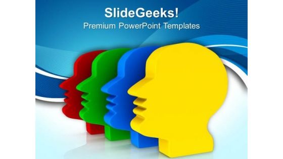 3d Faces With Abstract Design PowerPoint Templates Ppt Backgrounds For Slides 0613