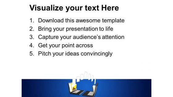 3d File Sharing Network Concept PowerPoint Templates And PowerPoint Themes 1012