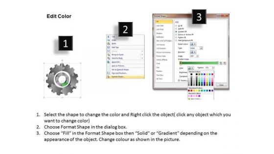 3d Gears Chart 6 Stages Process Flow Ppt Business Continuity Plan Software PowerPoint Slides