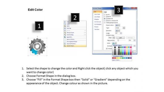 3d Gears Chart 6 Stages Process Flow Ppt Business Plan Sample PowerPoint Slides