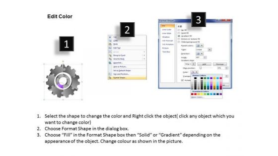 3d Gears Chart 6 Stages Process Flow Ppt Making Business Plan Template PowerPoint Templates