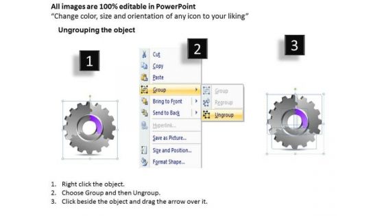3d Gears Chart Business Marketing Ppt Example Of Plan Outline PowerPoint Slides