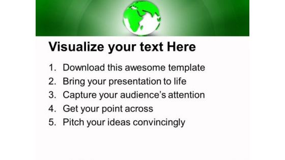 3d Globe Environment PowerPoint Templates Ppt Backgrounds For Slides 0413