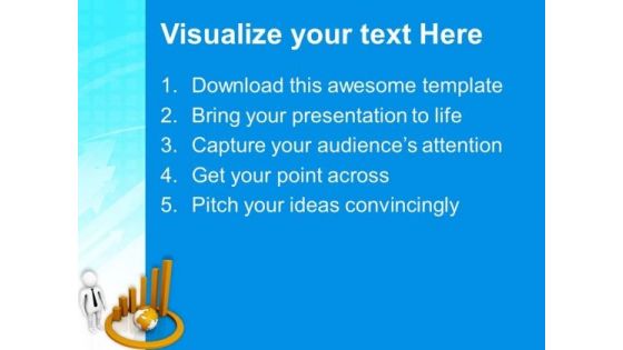 3d Graph With Globe PowerPoint Templates Ppt Backgrounds For Slides 0713