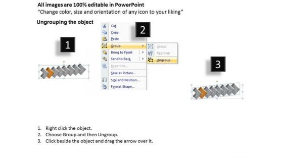 3d Graphical Enlightenment Using 8 Stages Business Tech Support PowerPoint Templates
