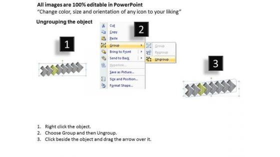 3d Graphical Enlightenment Using 8 Stages Ppt Online Flowchart PowerPoint Slides