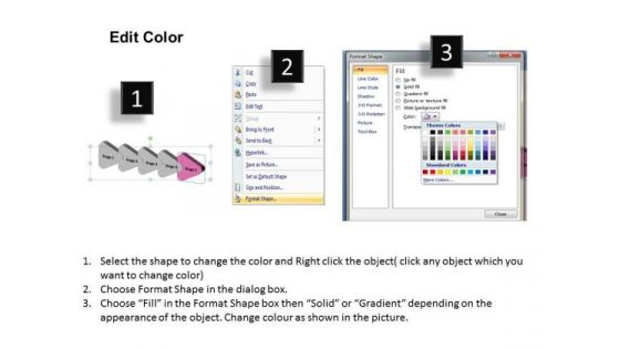 3d Graphical Navigation Arrows 5 Stages Circuit Simulation PowerPoint Slides