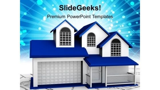 3d Home Real Estate PowerPoint Templates And PowerPoint Themes 1112