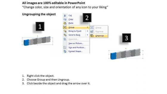 3d Homogeneous Puzzle Flow 6 Issue System Charts PowerPoint Templates