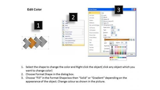 3d Horizontal Flow 4 Stages Ppt Chart Creator Free PowerPoint Templates