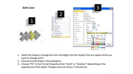 3d Horizontal Flow 4 Stages Ppt Free Chart Slides PowerPoint