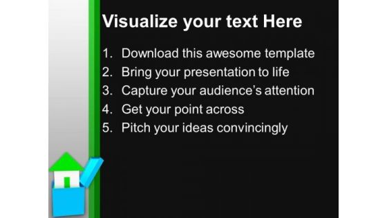 3d House Coming Out Of Box PowerPoint Templates Ppt Backgrounds For Slides 0213