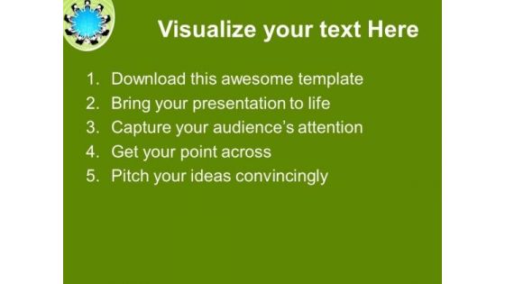 3d Human Character Person At Round Table PowerPoint Templates Ppt Backgrounds For Slides 0213