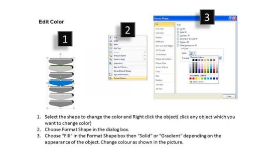 3d Hypothesis Of Seven Linear Steps Business Plans Online PowerPoint Templates