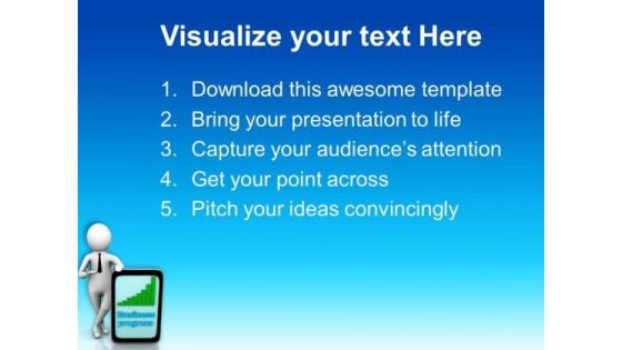 3d Illustration Of Business Progress PowerPoint Templates Ppt Backgrounds For Slides 0713