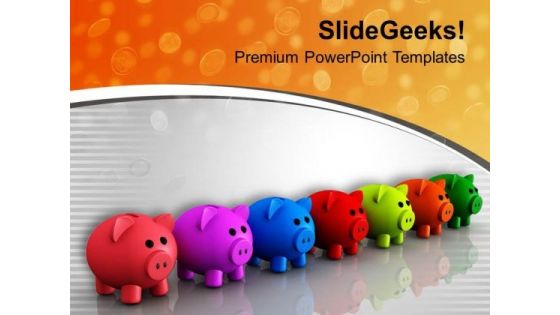 3d Illustration Of Piggy Money Bank PowerPoint Templates Ppt Backgrounds For Slides 0313