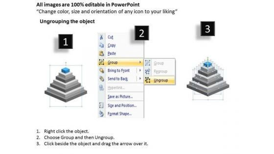 3d Illustration Of Pyramidial Structure 7 Stages Ppt How Business Plan PowerPoint Templates