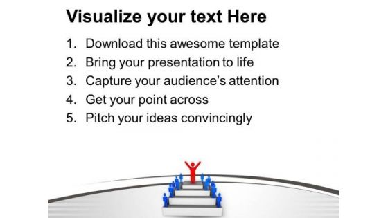 3d Illustration Of Successful Leader PowerPoint Templates Ppt Backgrounds For Slides 0713