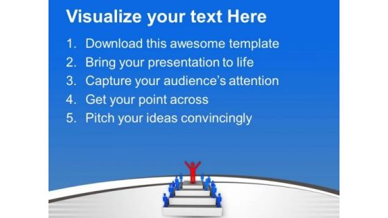 3d Illustration Of Successful Leader PowerPoint Templates Ppt Backgrounds For Slides 0713