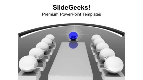 3d Image Of A Illustrated Board Meeting PowerPoint Templates Ppt Backgrounds For Slides 1212