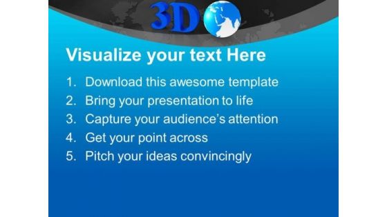 3d Image Of Globe PowerPoint Templates Ppt Backgrounds For Slides 0213
